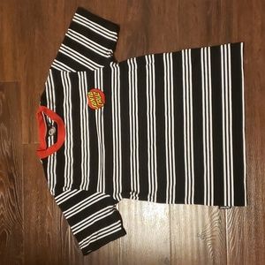 Santa Cruz Striped tee Mens Small Zumiez